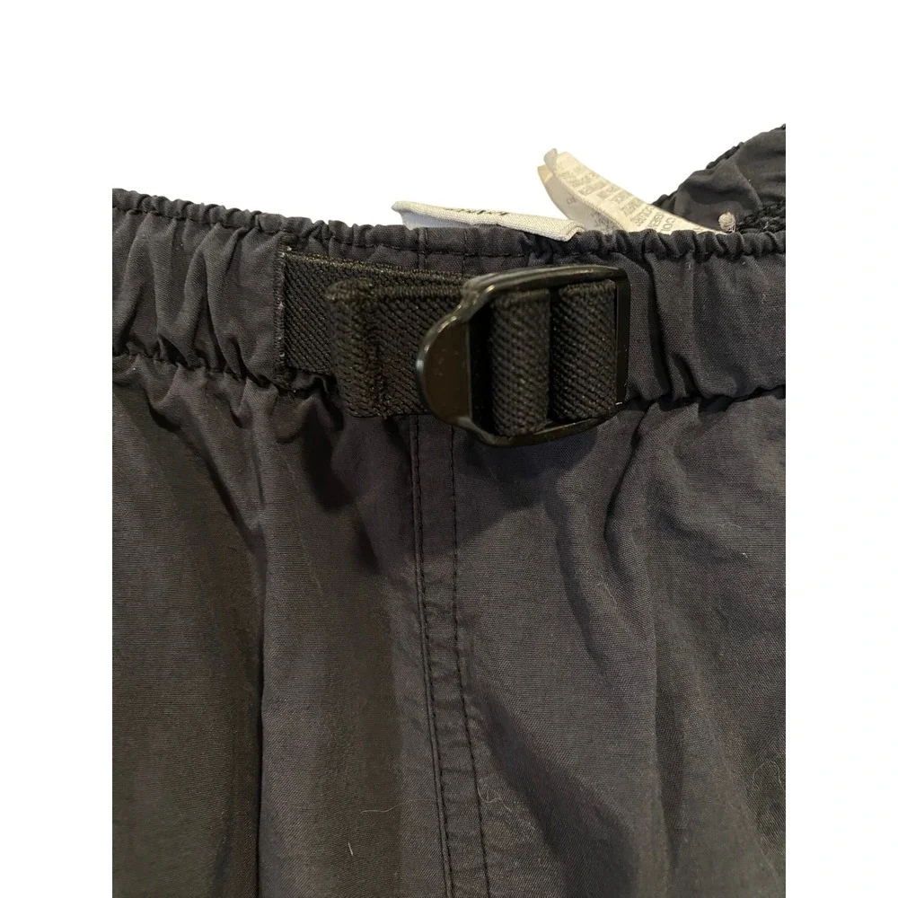 Columbia Sportswear Mens Hiking Shorts Black Nylon Elastic Waist‎ Belt Large